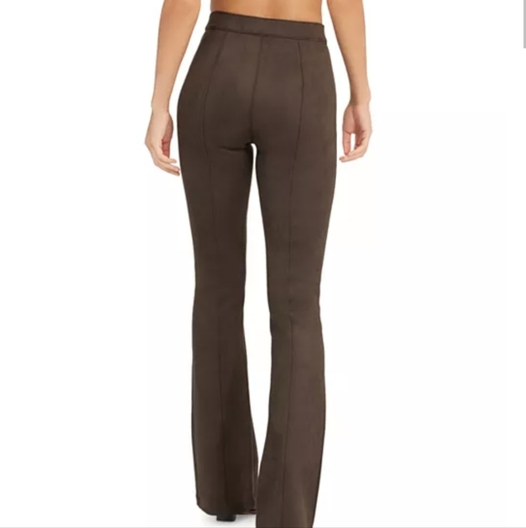 NWOT Spanx Faux Suede Flare Pants - Picture 4 of 5